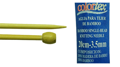 Herramientas para tejido - Agujas de bamboo (20 cm)